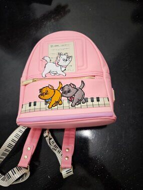 Loungfly Disney Aristocrats Piano key kittens Backpack